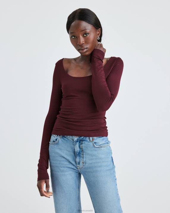 Bik Bok TL Cassidy Burgundy Clothing LPZ4152