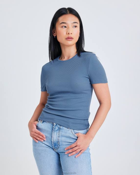 Bik Bok TS Alba Steel blue Clothing LPZ4178