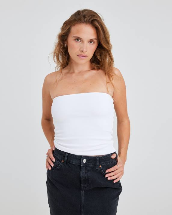 Bik Bok TT Tube White Clothing LPZ4230