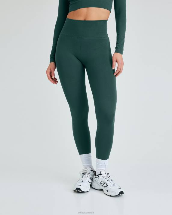 Bik Bok NW Basic seamless tights Dark green Clothing LPZ4424