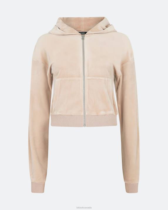 Bik Bok NW Iconic zip up Light brown Clothing LPZ4422