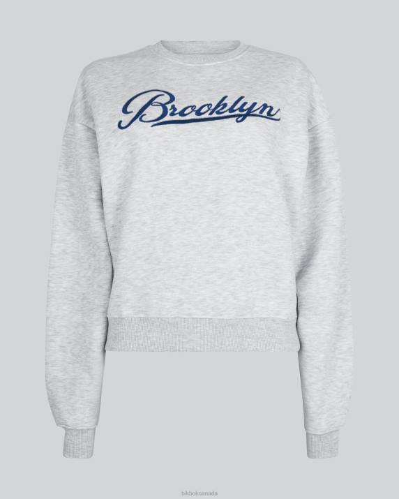 Bik Bok SH Base Crewneck Light grey Clothing LPZ4106