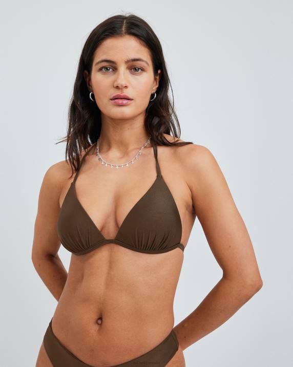 Bik Bok IW Aruba top Dark brown Clothing LPZ4418