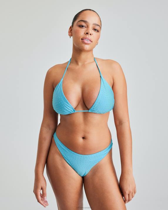 Bik Bok IW Even higher rhinestone bot Blue Clothing LPZ4388