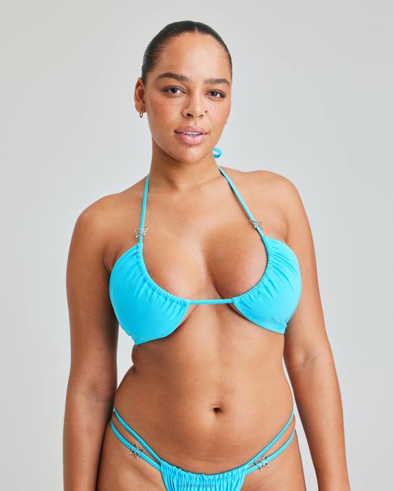 Bik Bok IW Miami butterfly top Blue Clothing LPZ4372