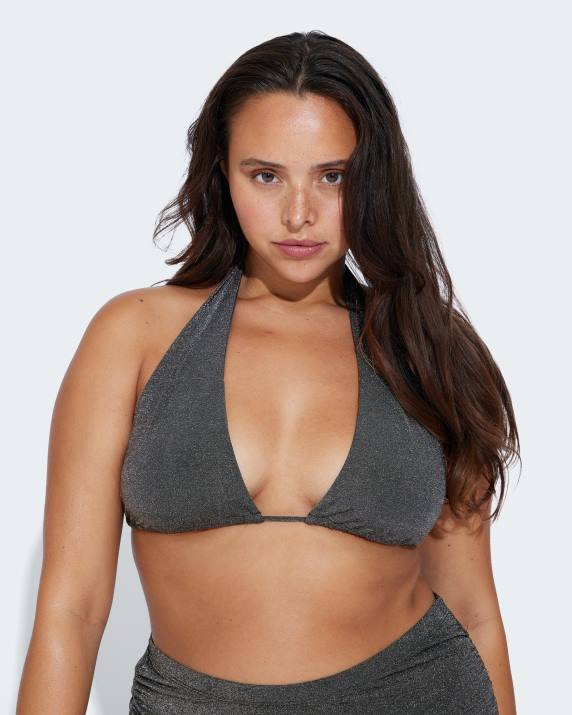 Bik Bok IW Miami lurex top Black Clothing LPZ4397