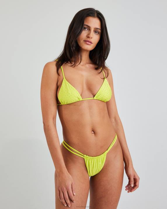 Bik Bok IW Mykonos rhinestone bottom Lime green Clothing LPZ4335