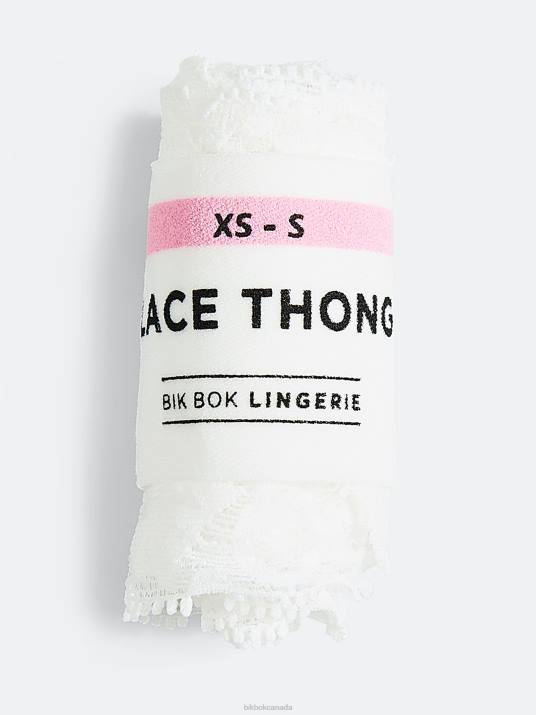 Bik Bok Lace thong White Clothing LPZ4467