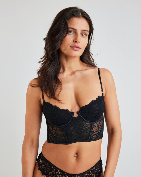 Bik Bok UW All of my heart corset Black Clothing LPZ4490