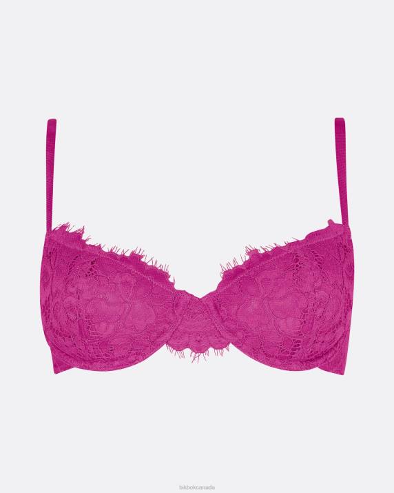 Bik Bok UW Forever balconette bra Dark pink Clothing LPZ4494