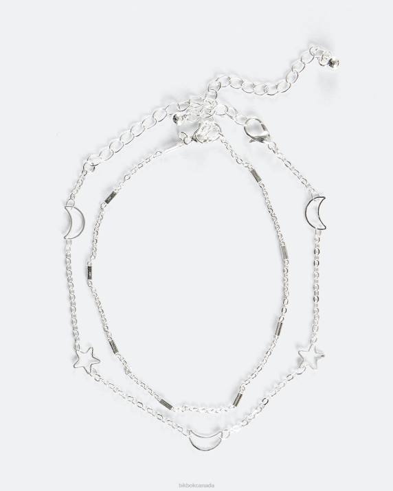 Bik Bok BA Night Sky Anklet Silver Accessories LPZ4524